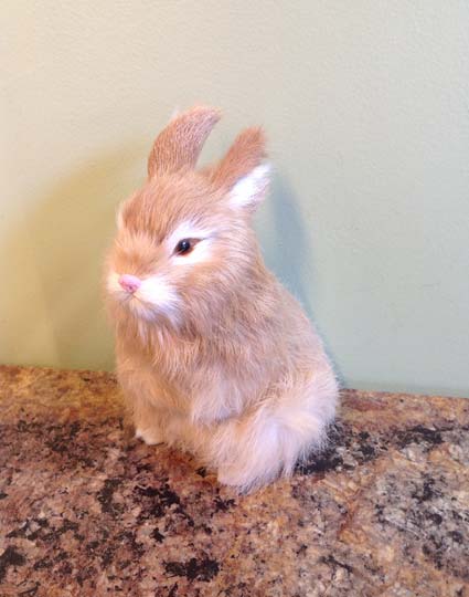 Small Fake Artificial Rabbit Bunny Realistic Imitation Taxidermy Home Decor 13cm 